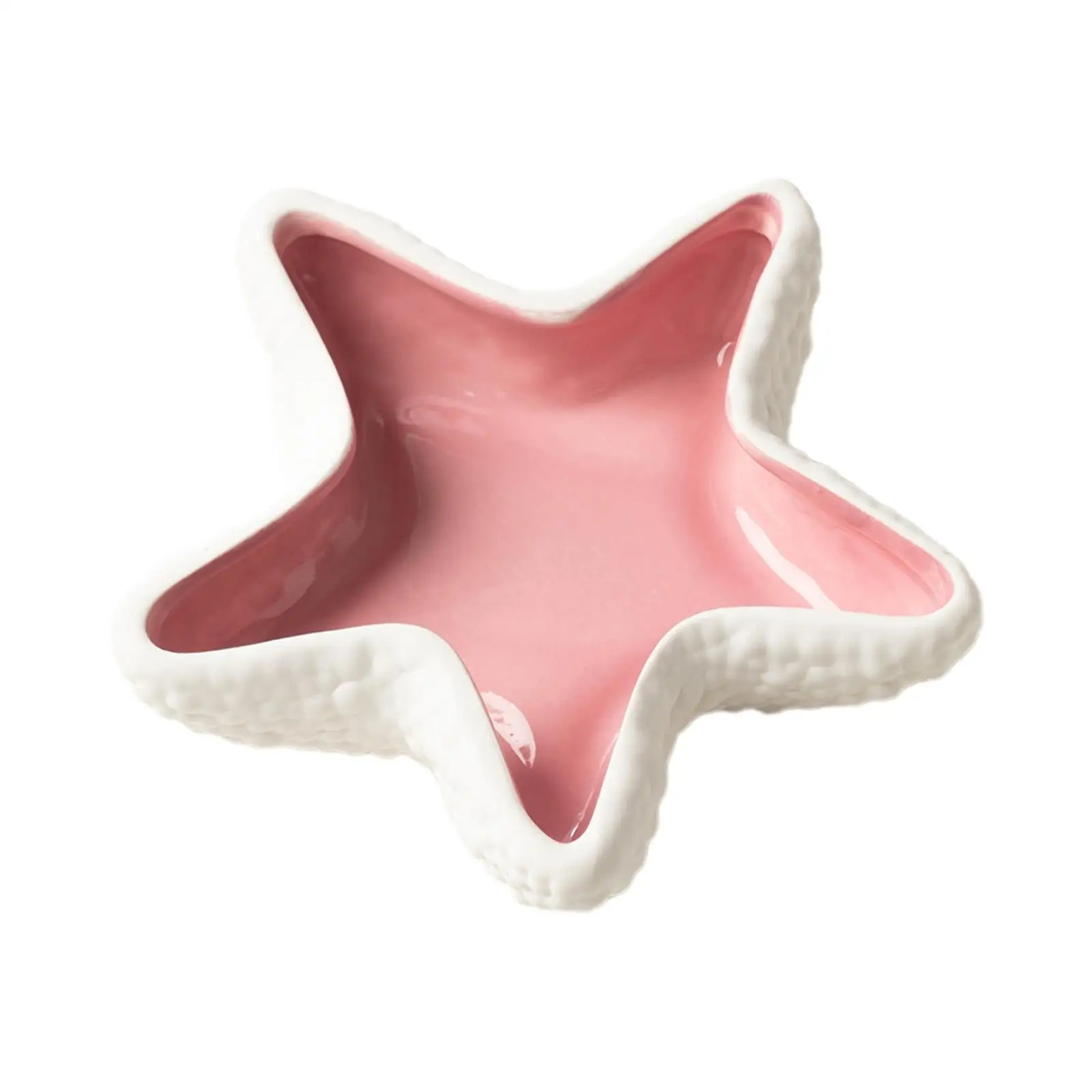 Starfish Shape Jewelry Tray Display Organizer Home Decoration Ceramic Craft for Vanity Bathroom Bedroom Living Room Home