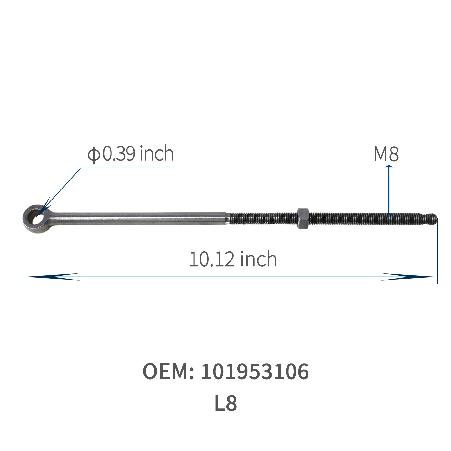 Golf Cart Parts Club Car L8 Brake Rod & Linkage Replacement Buggy Car with OEM 101953106