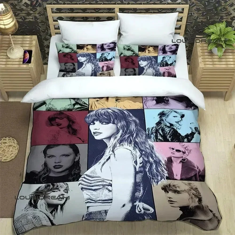 Singer T-Taylor-Swifts Bedding Sets exquisite bed supplies set duvet cover comforter set bedding set luxury birthday gift