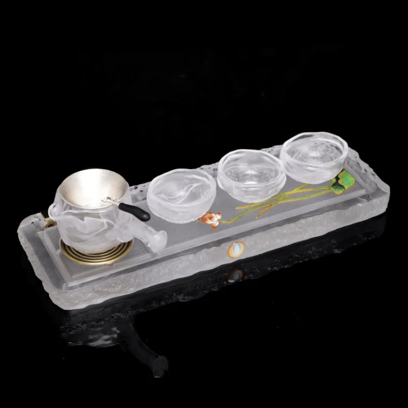 Internet Celebrity Lüjin Shuoshi Tray Tasting Creative Master Kung Fu Tea Set Design Single Cup Manufacturer Who
