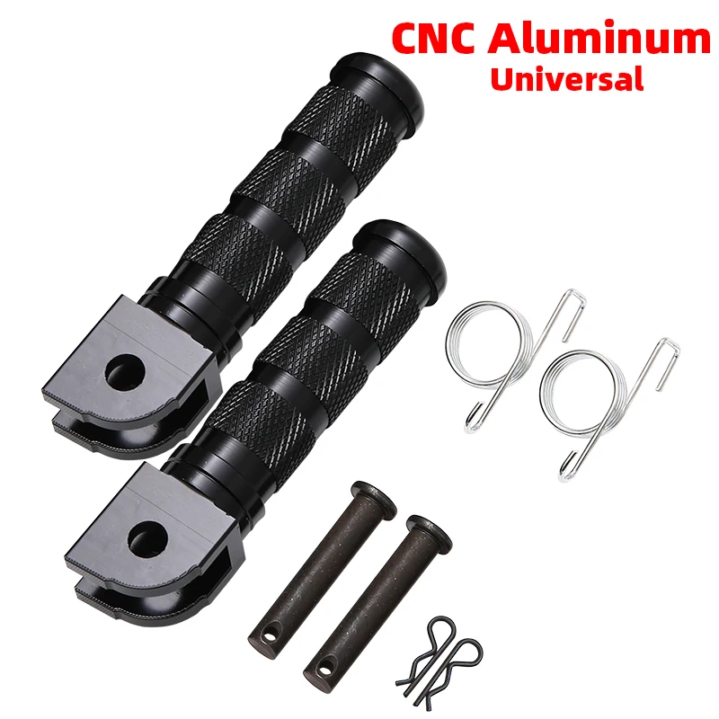 Motorcycle CNC Aluminum 1 Pair Retro Footrests Foot Pegs Pedals Universal for Honda Dax Monkey Bike ATV