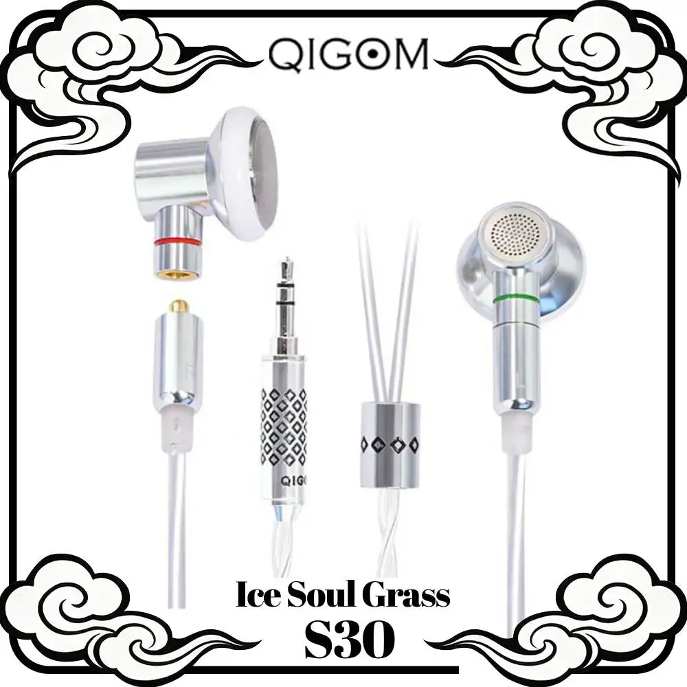 

QIGOM S30 Headset HIFI Earphones 14.8MM Driver 32Ω 112dB High Sensitivity Wide Sound Domain Tri-frequency Equalization Earphone