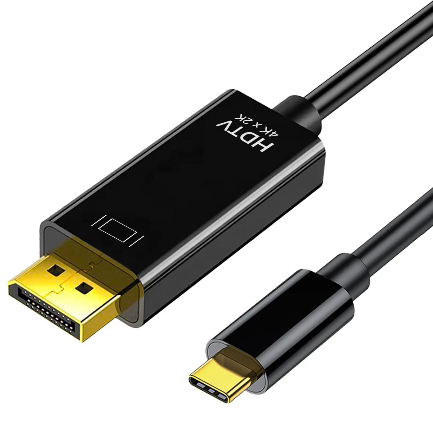 

USB C to DisplayPort Cable 6FT, (4K@60Hz, 2K@144Hz) USB C to DP 1.2 Cable Compatible with MacBook Pro/Air,and More Laptop