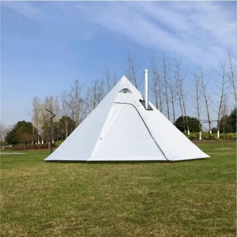 

Factory Hot Selling Camping use roof top tent with chimney design for cooking