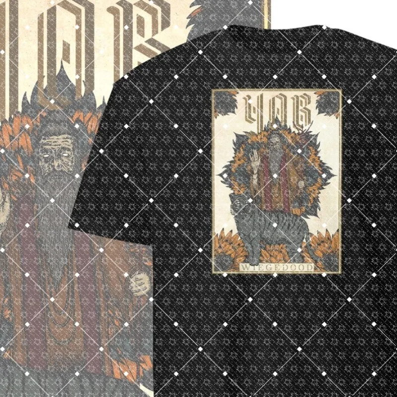 New Heavy Metal Series Band Support Short Sleeve Cotton Casual Fashion T-shirt Comfortable Surrounding T-shirt