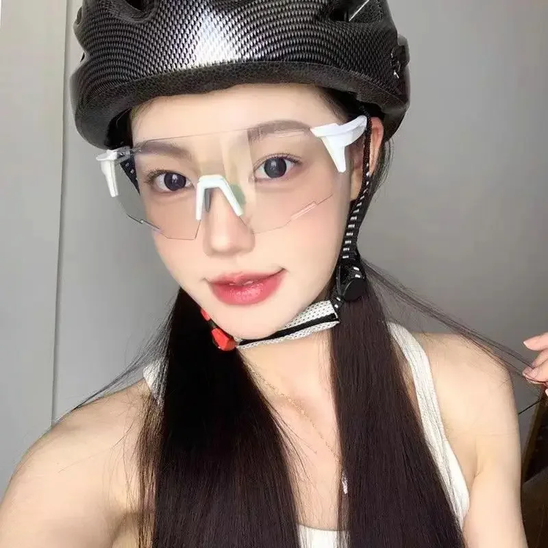 

Негабаритные велосипедные очки с фотохромными линзами, ветрозащитные, с защитой от ультрафиолета, спортивные очки, снаряжение для приключений, высокое качество, унисекс