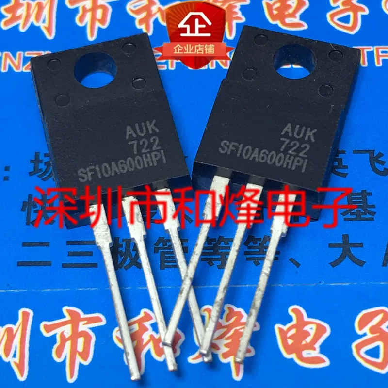 6pcs/lot SF10A600HPI TO-220F 5A 600V In Stock