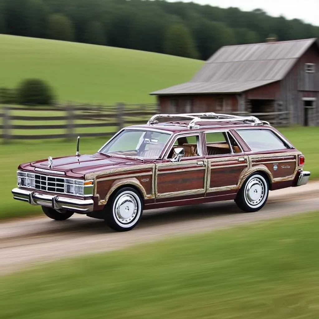 

1:24 Chryslers Lebaron Station Wagon Alloy Rural Touring Car Model Diecast Country Retro Car Vehicles Model Collection Kids Gift