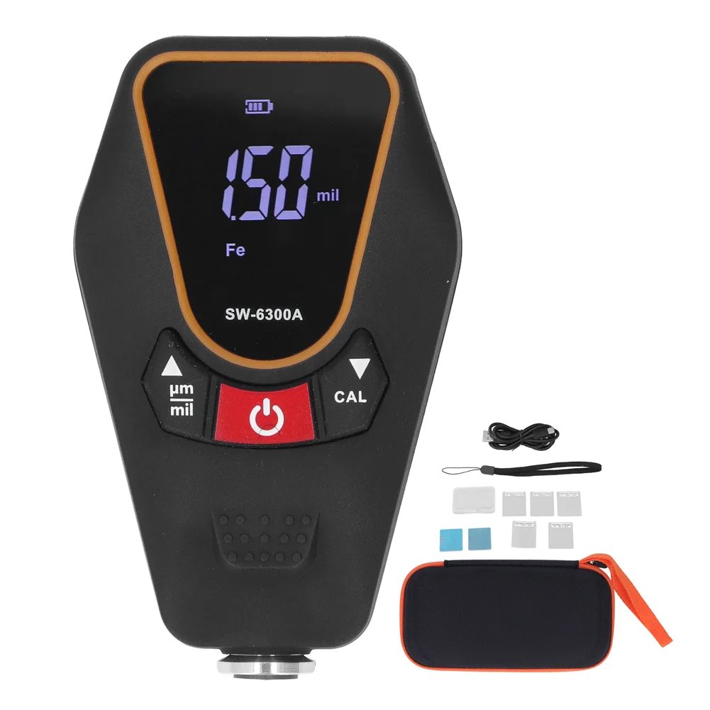 SW-6300A Paint Digital Coating Thickness Gauge Meter For Surface Inspector, Paint Film Gauge, Coating Thickness Gauge
