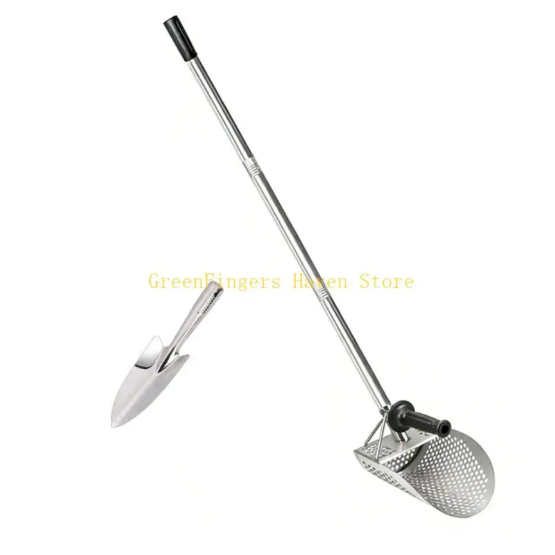 F68D Lightweight Gold Prospecting Scoops Crafted from Steel For Most Skill Level Feature Efficient Filtering and Durability