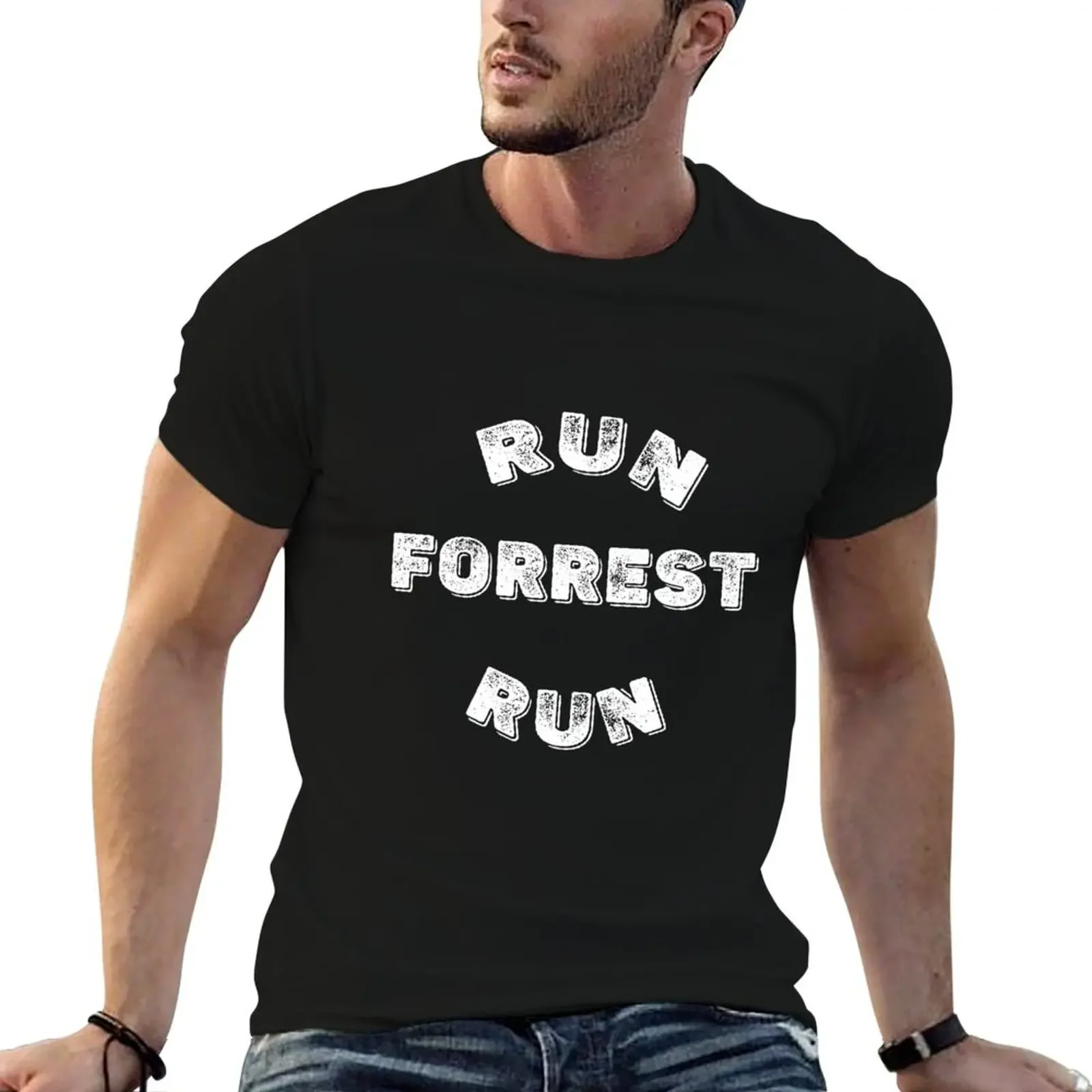 Run Forrest run - Forrest Gump T-Shirt customs design your own oversized customizeds cotton t shirt men