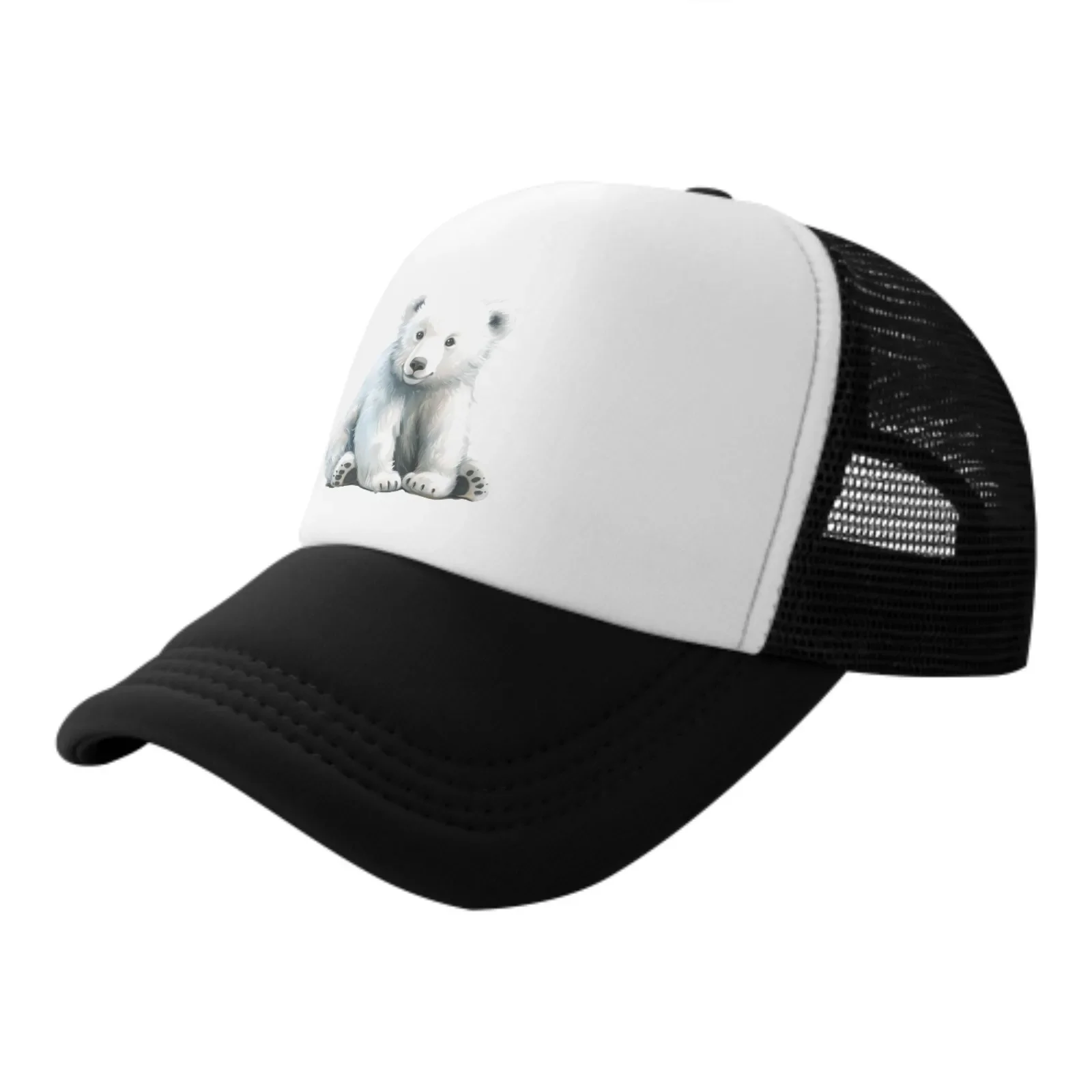 Polar Bear Spring Summer Leisure Sports Daily Sun Hat Fishing Outdoor Men's and Women's Truck Caps Fashion Casquette