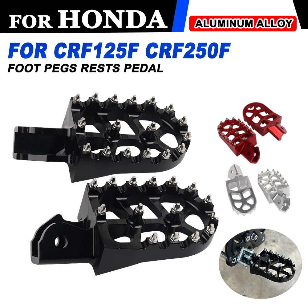 For HONDA CRF125F 2014 - 2024 CRF250F 2019-2023 CRF 250F 125F 2022 Motorcycle Accessories Footrest Footpegs Foot Pegs Rest Pedal