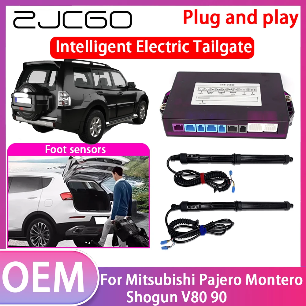 ZJCGO Electric Tailgate Lift Drive Trunk Opening Tail Gate Lift Soft Close Car Door For Mitsubishi Pajero Montero Shogun V80 90