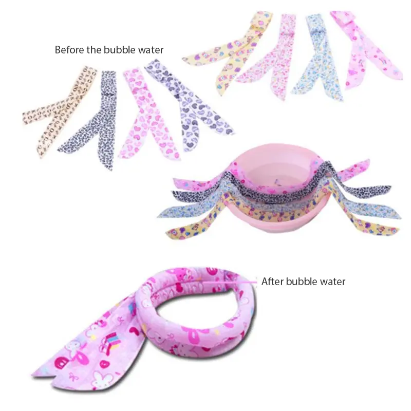 Summer Scarf Neck Cooler Bandana Summer Body Ice Cool Cooling Wrap Tie Refreshing Bandana Headband Multifunction Wrist Towels