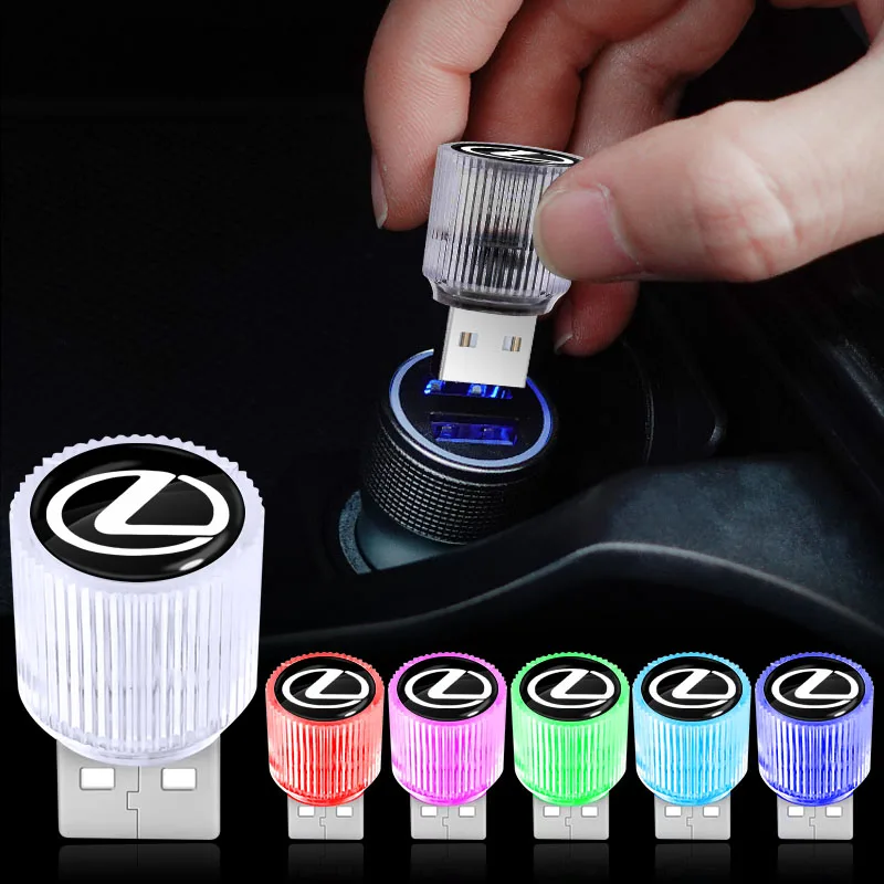1Pçs Mini Luz LED USB para Carro, Luz de Ambiente Interna Automotiva para Lexus ES RX NX LS UX LX GX LC RZ IS CT GS RC HS SC LBX 350 450H