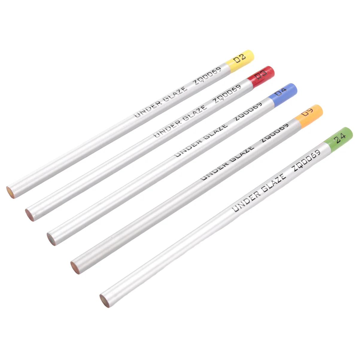 5Pcs Underglaze Pencils for Pottery for Decorating Fused Glass and Under Glaze Ceramics A