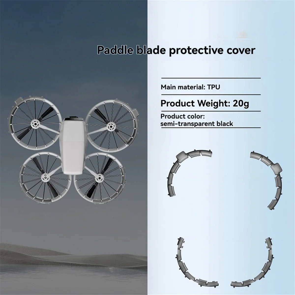Paddle Bumper Protector for DJI Flip Drone Propeller Guard, AJAS