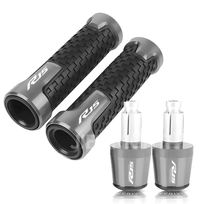 Motorcycle Non Slip Handlebar Grips Throttle YZF Logo For Yamaha R15 Accessories CNC Hand Bar Grips All Years