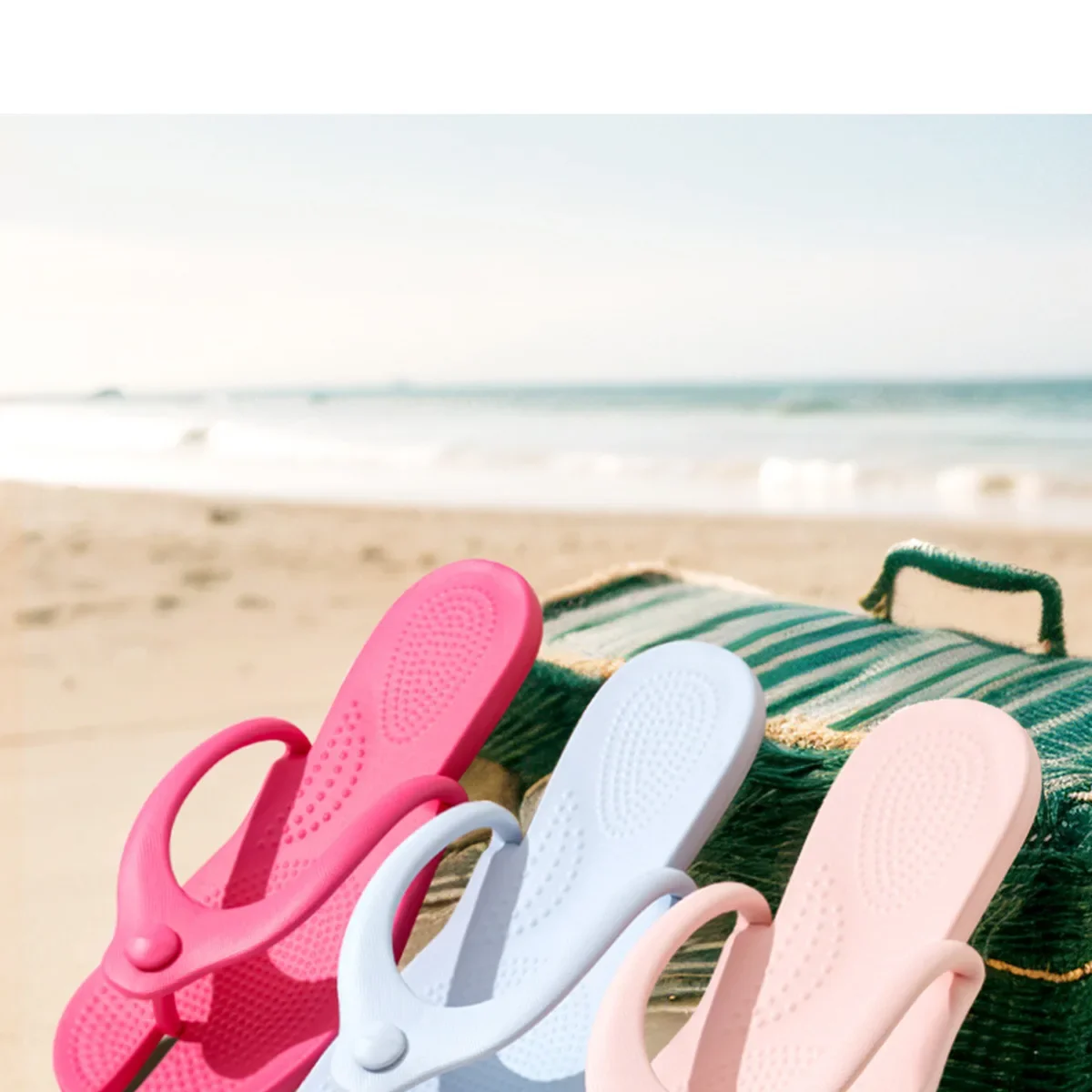Faltbare Reise-Hausschuhe für Damen, Hotel Geschäftsreise Tragbare Schwimm- und Badezimmer-Hausschuhe Rutschfeste Einweg-Reisepantoffeln – Detail 19