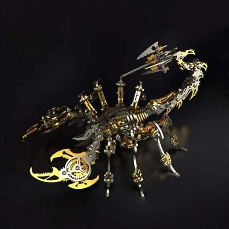 5 Color Scorpion King Colorful 3d Metal Scorpion King Toys Decoration Educational Puzzle Diy Assemble Adult Birthday Kids Gifts