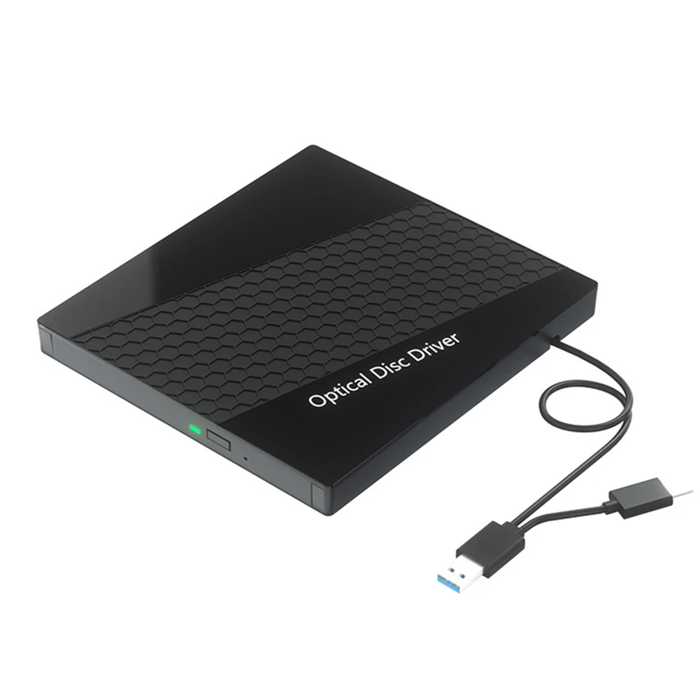 7 In 1 Usb3.0 Type C Dvd-Speler Brander Lezer Met Kaartlezer Usb Hub 7-In-1 Usb3.0 Usb C Externe Cd Dvd Drive Slanke Dvd-Brander