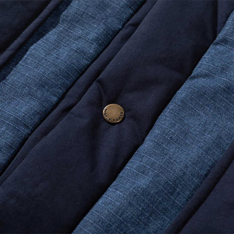Chaqueta acolchada de algodón para hombre y mujer, parka tipo Kimono, informal, holgada, Estilo Vintage japonés, cálida, para invierno