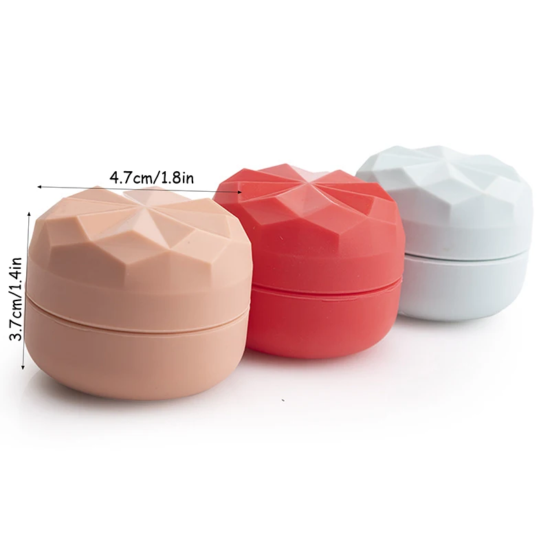 Mini Creme Jar Organizador Box, Dispensador Portátil de Viagem, Caixa De Armazenamento De Silicone, Garrafa Recarregável Cosmética, Recipiente Vazio, 20ml