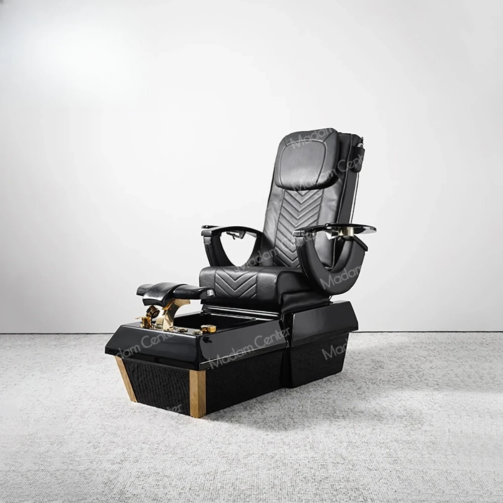 

MadamCenter Adjustable Pedicure Massage Spa Chair No Plumbing Foot Bath Plumbless Plastic Material