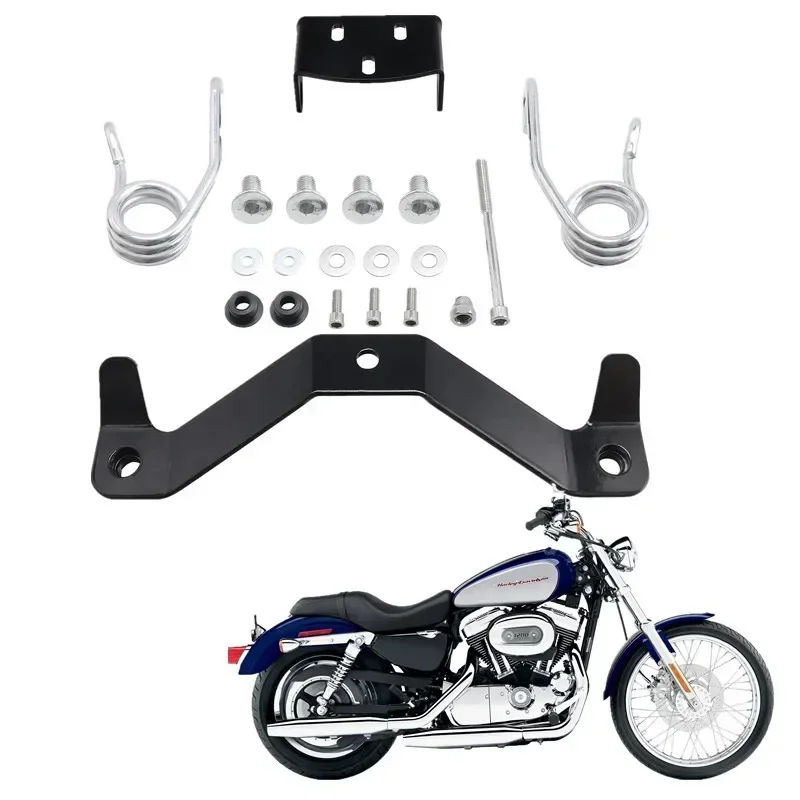 For Harley Sportster 1200 883 2004-2006 2010-2016 Iron 883 Motorbike Acsessories Seat Kit Spring Saddle Support Bracket Moto