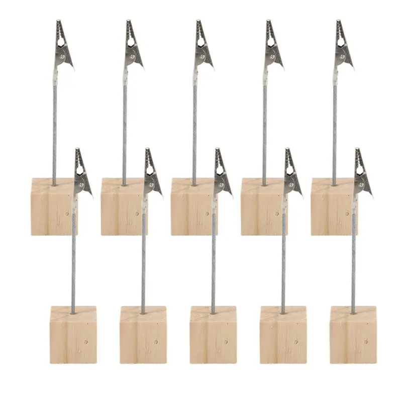 10 PCS Vertical Note Holder For Office Wedding Party House Decoration Birthday Photos-A57M