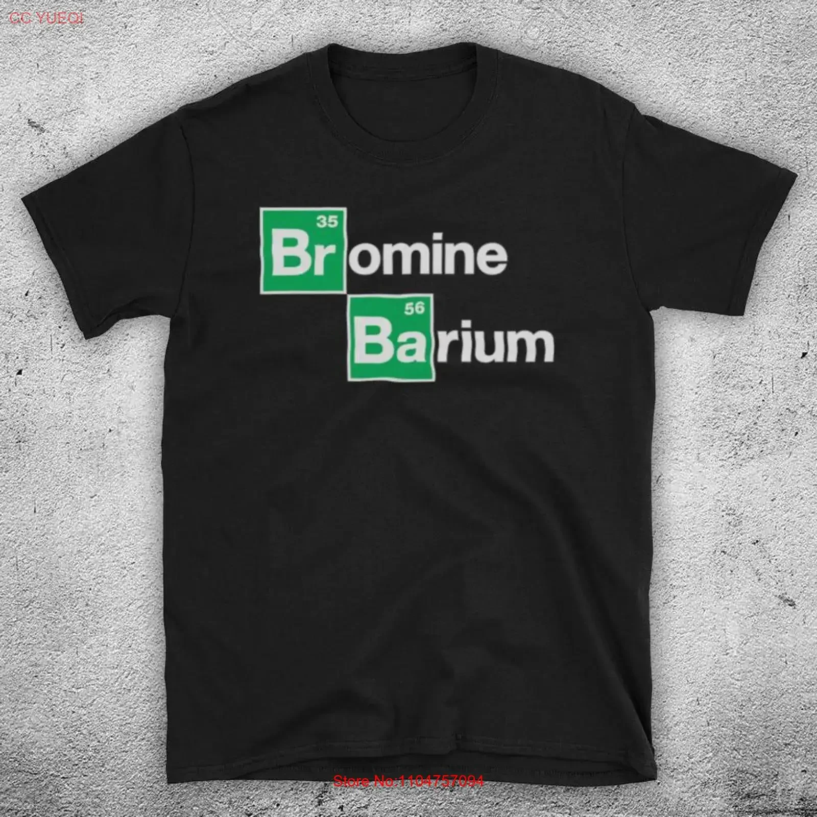 Breaking Bromine Barium Parody Chemical Periodic Elements Bad Chemistry Mens T Shirt Various Colours Sizes vintage Washed