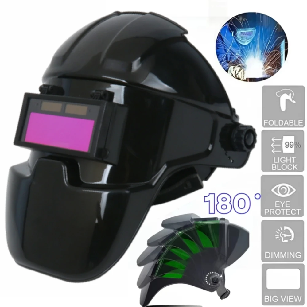 

Auto Darkening Welding Glass Ture Color Mask Welder Helmet Occhiali Saldatura Oscuramento Automatico Welding Goggles