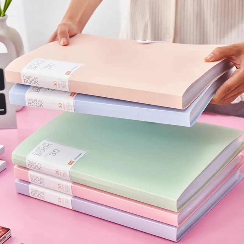 Sac de fichiers A4, 30Pages, classeur Transparent, stockage de dossiers, papier de Test pour étudiants, Classification, Organization, fournitures de bureau