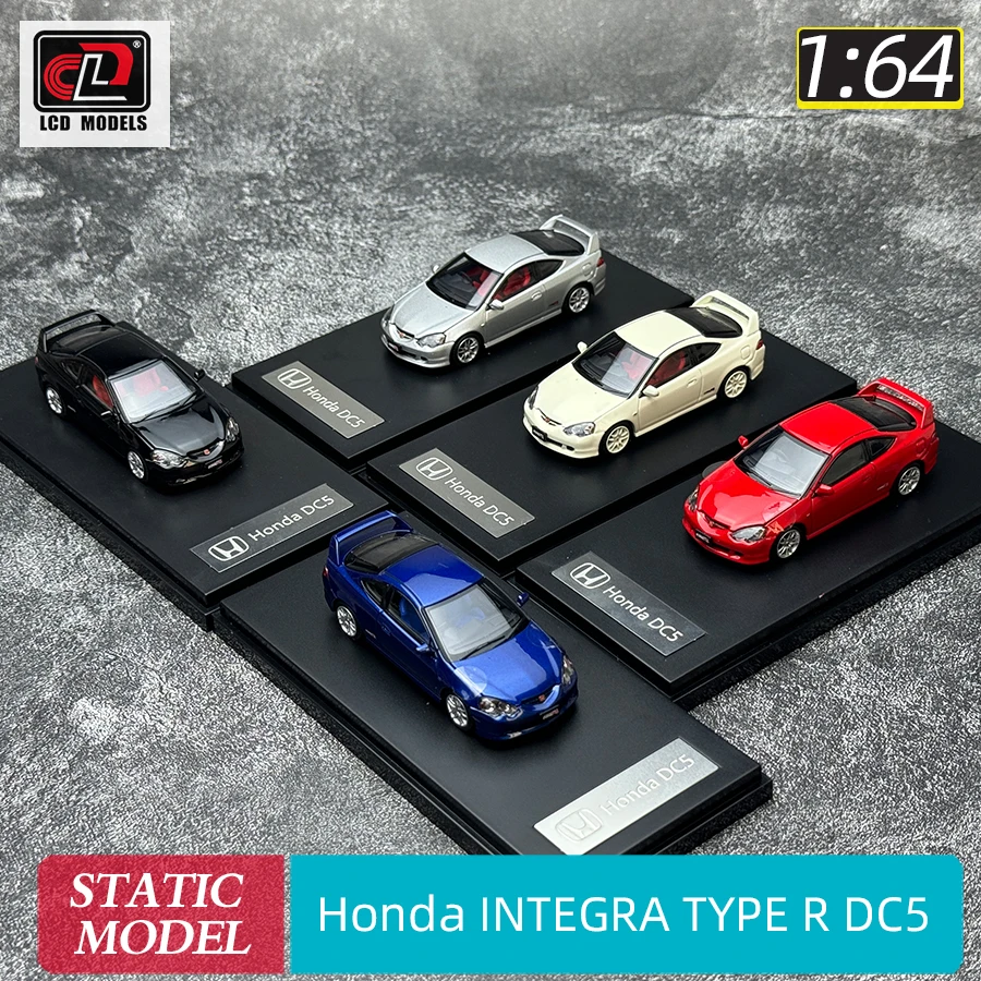 LCD 1/64 scale Honda INTEGRA TYPE R DC5 Open front cover metal sports car model static display holiday gift