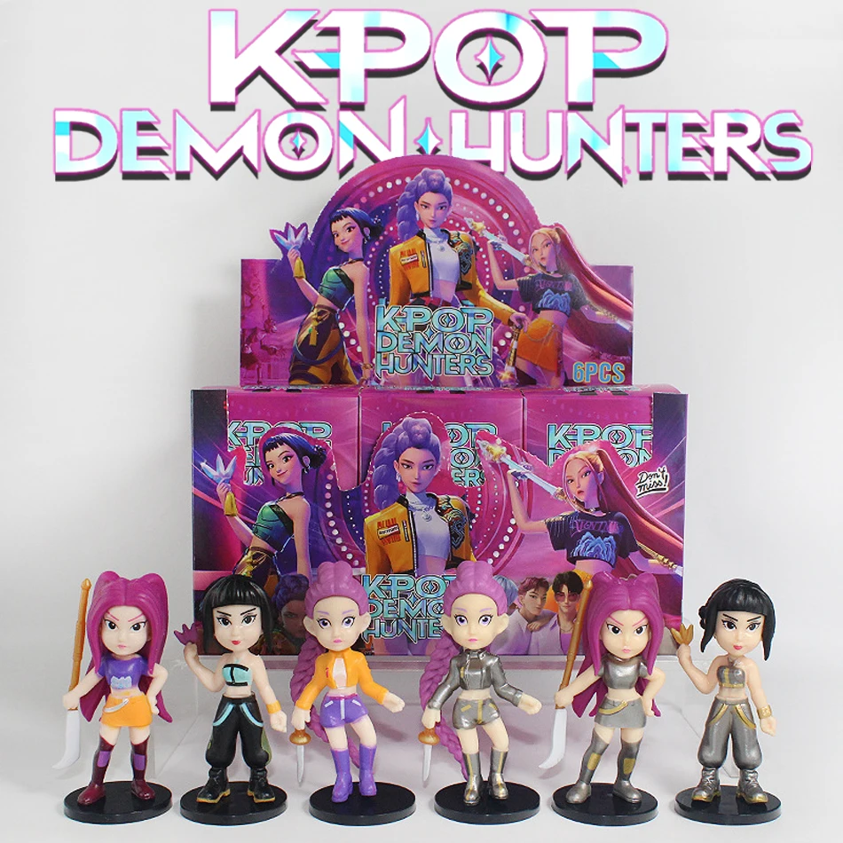 

Горячая аниме KPop Devil Hunter кукла виниловая игрушка Rumi Mira Zoi персонаж ПВХ украшение для рабочего стола Коллекционная модель орнамент куклы игрушки
