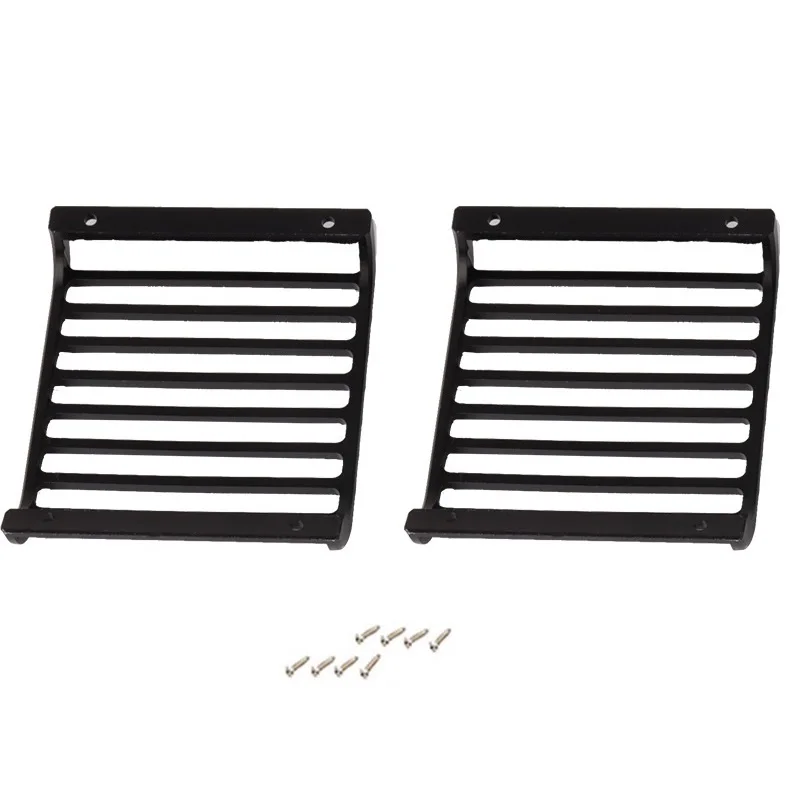 RC 2Pcs Metal Front Headlight Guards Grille Lampshade For 1/10 RC TRAXXAS TRX4 Defender Land Rover Crawler Car Upgrade Parts