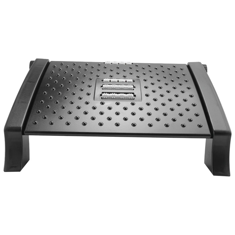 PORK-Adjustable Footrest, Desk Footrest With Massage Function, Non-Slip Foot Stools Great For Home & Office Accessories