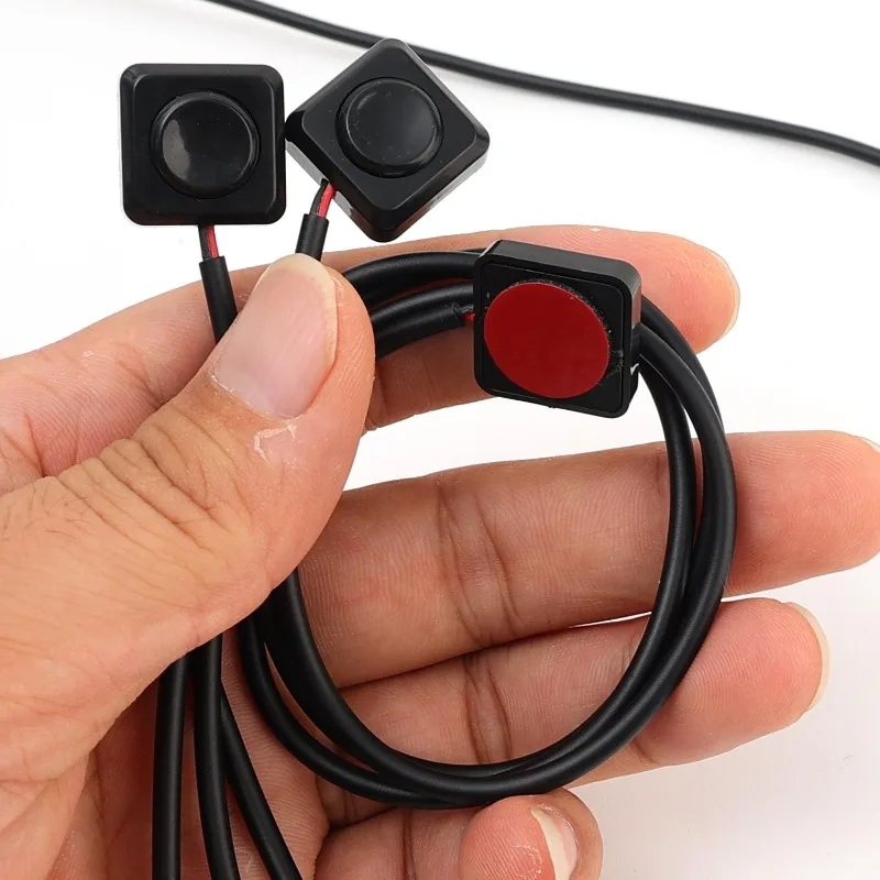 Car Modification Surface-Mounted Horn on/Off Button Self-Adhesive Push-Button Switchs Reset Switch Wire Push-Button Switchs