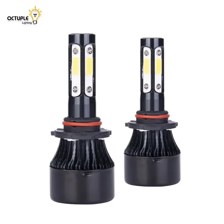 OCTUPLE Newest model auto lighting system 360 degree glow 4 sides wick led headlight H7 H4 led lights car accessories