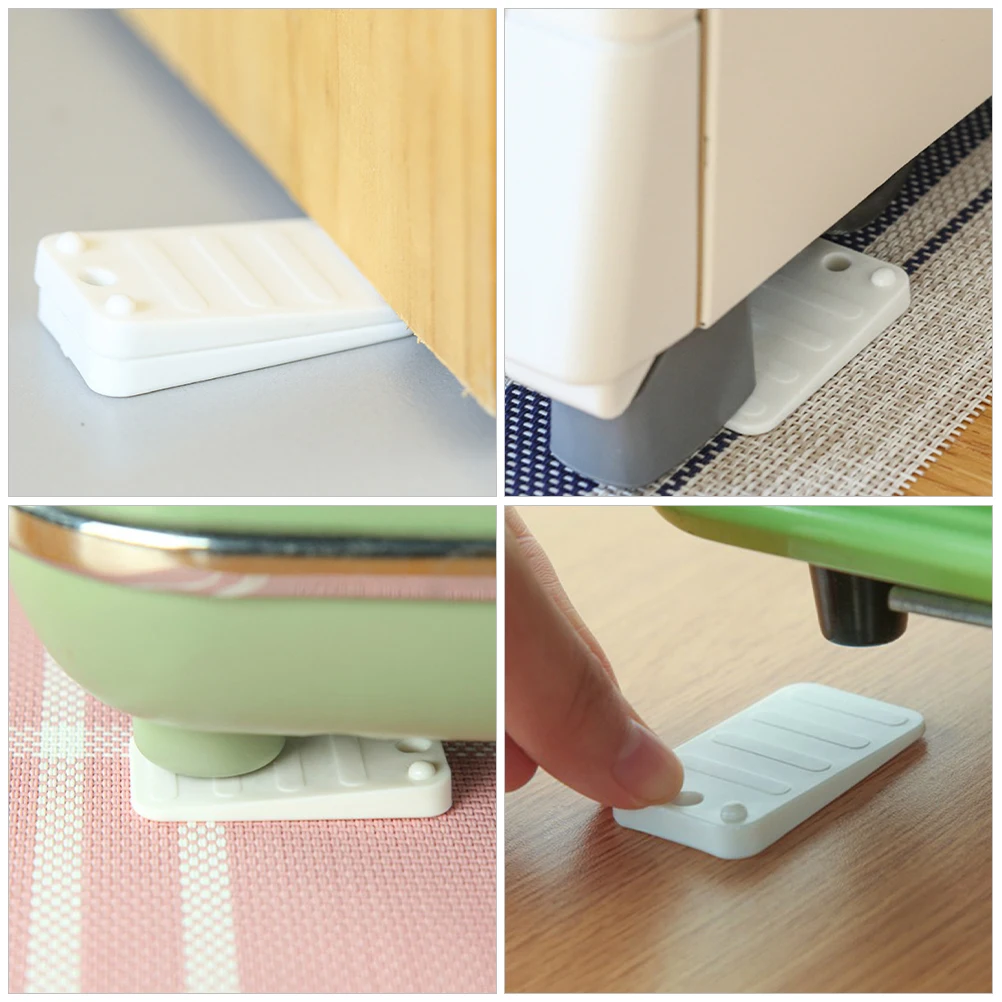 

12pcs niture Leveling Shims High-rise Foot Pad Wardrobe Abs Table Leg Levelers Plastic Stabilizers Wedge Fixers