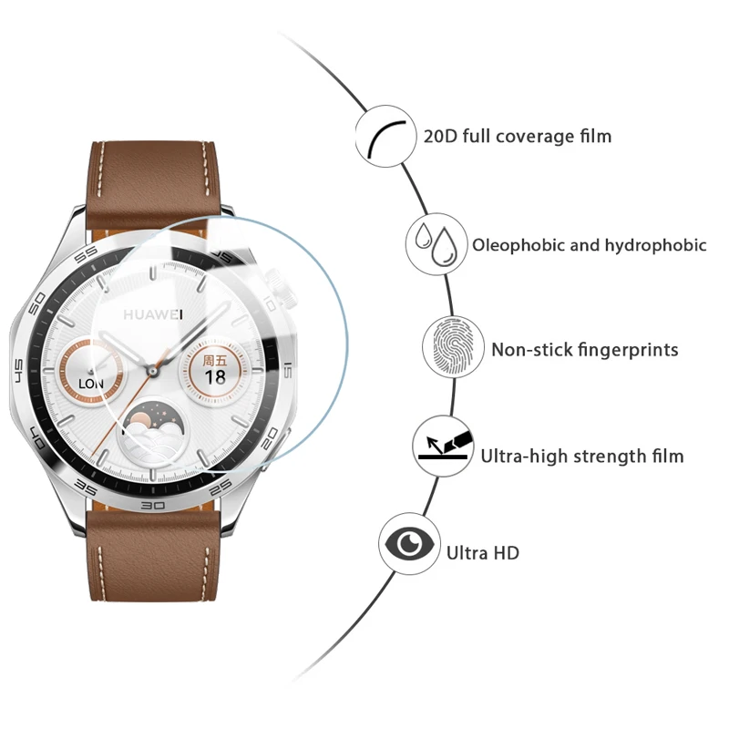 Vidrio templado para Huawei Watch GT4 GT 4 46mm 41mm, lámina de película protector de pantalla para Huawei Watch GT 4 GT4 46MM 41MM, accesorios para Huawei reloj inteligente