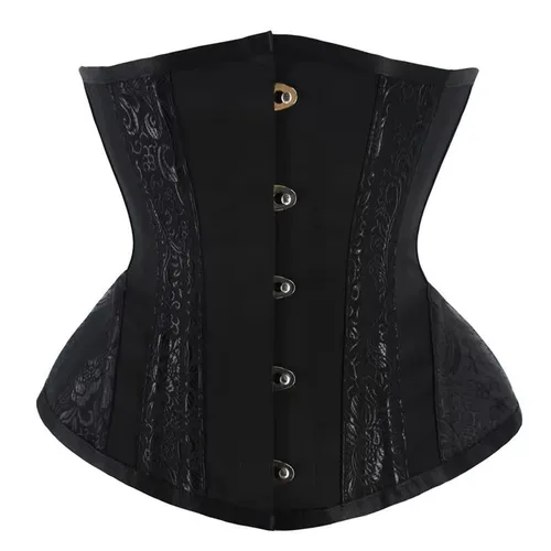 Imagen 1 del producto Burvogue Burvogue-Entrenador de cintura con Control de barriga para mujer, corsé de 12 huesos de acero, faja adelgazante para dar forma y soporte