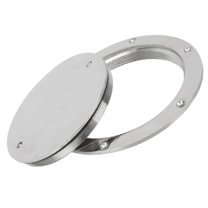 For Boat 1pcs 4inch/6inch  Deck Plate Inspection Bayonet  Boat Access Hatch Cover  Boat Marine Waterproof  Stainless Steel