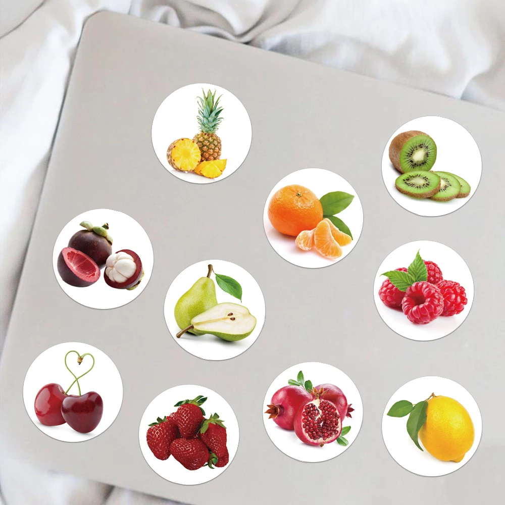 500PCS creative fruit roll stickers for decorating phone cases, laptops, suitcases, DIY waterproof stickers