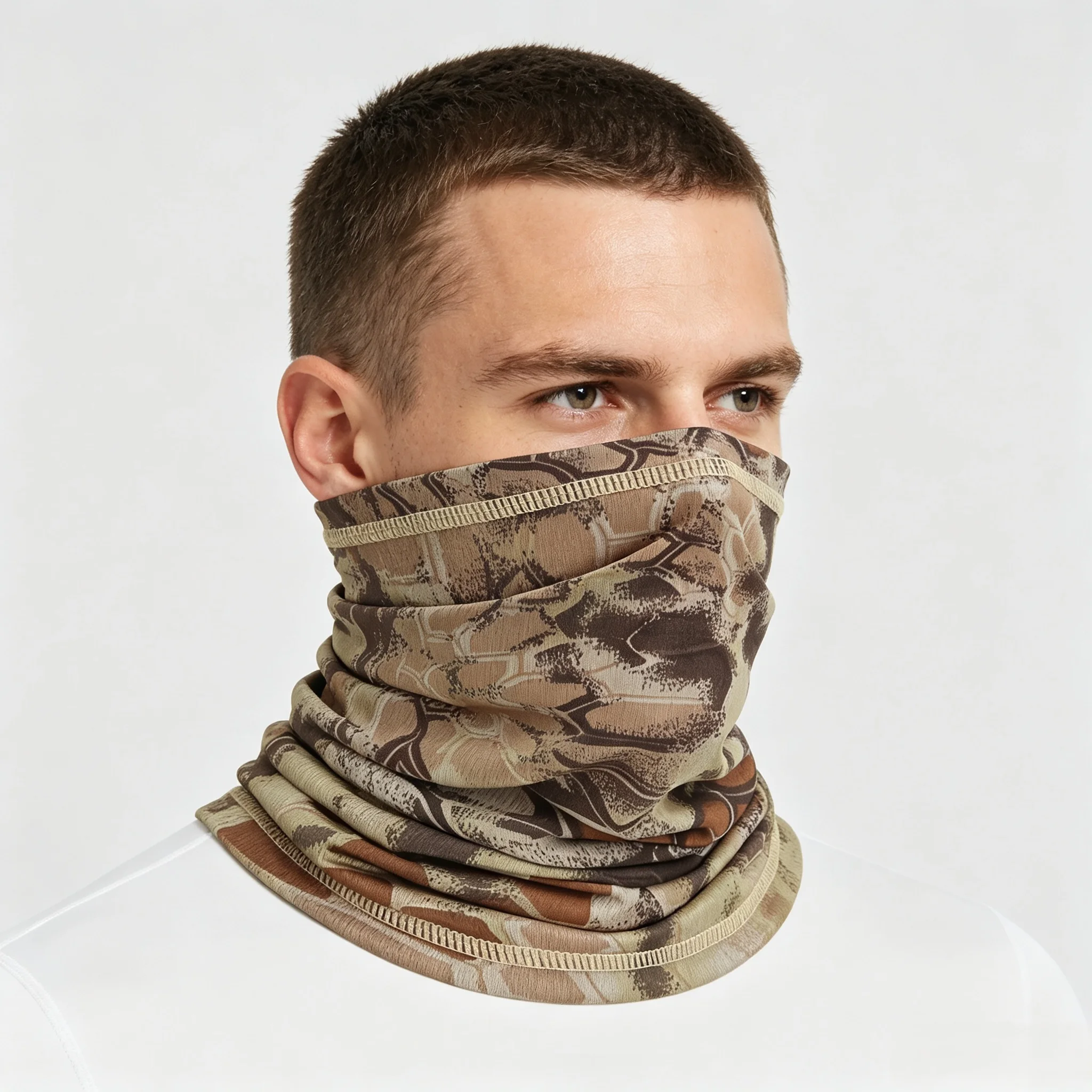 Masque facial d'été pour homme, protection solaire anti-UV pour le visage et le cou, respirant pour le cyclisme, la moto et les vélos