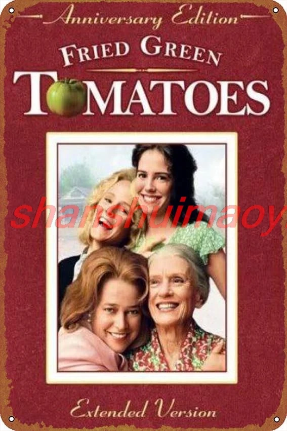Fried Green Tomatoes Posters Vintage Tin Sign Unique Metal Wall Decor for Home, Bar, Diner, Pub, 8 x 12 Inches,Fun Kitchen  sign