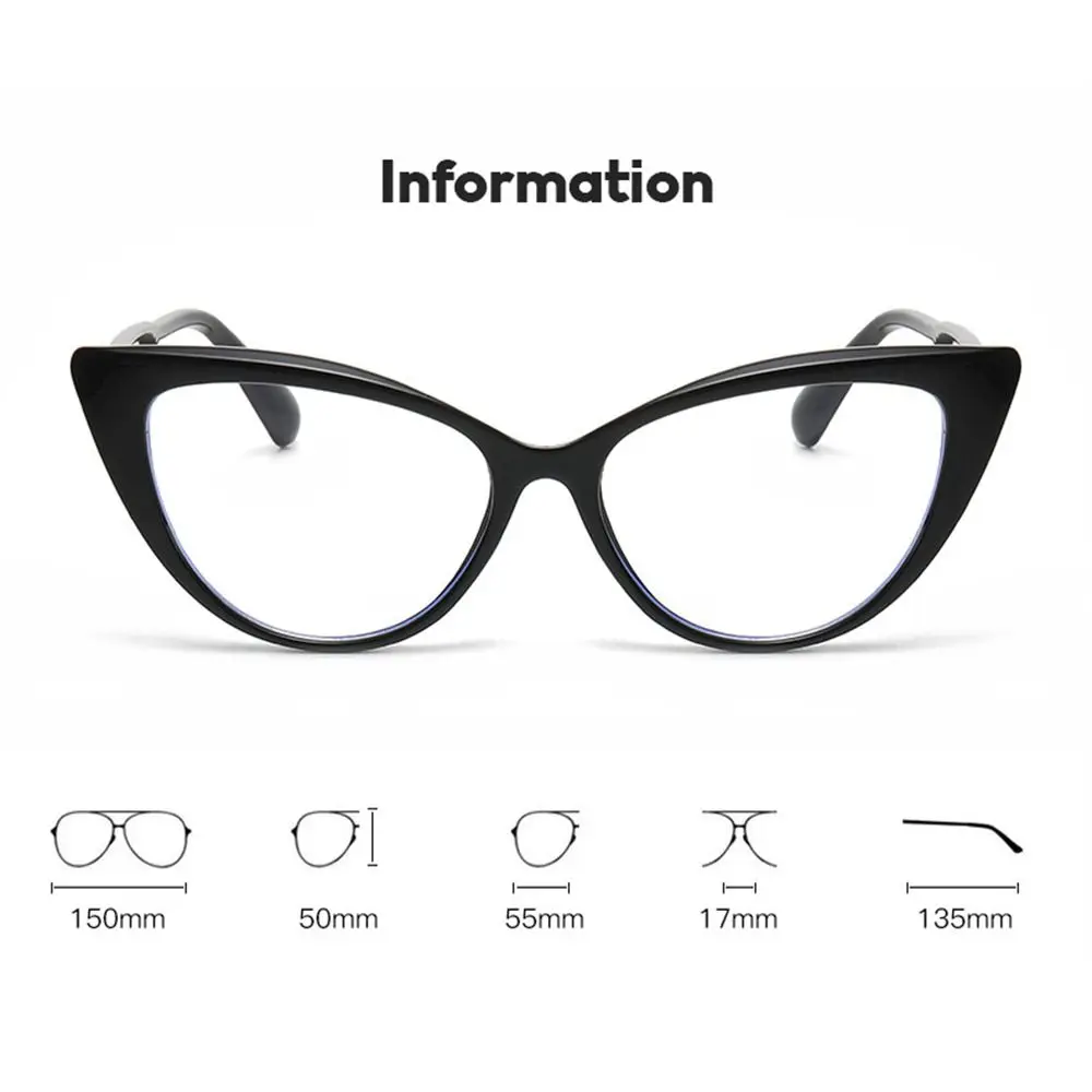 PC Anti-UV Blue Rays Glasses Solid Color Ultra-light Computer Goggles Big Frame Leopard Print Optical Glasses Frame Women