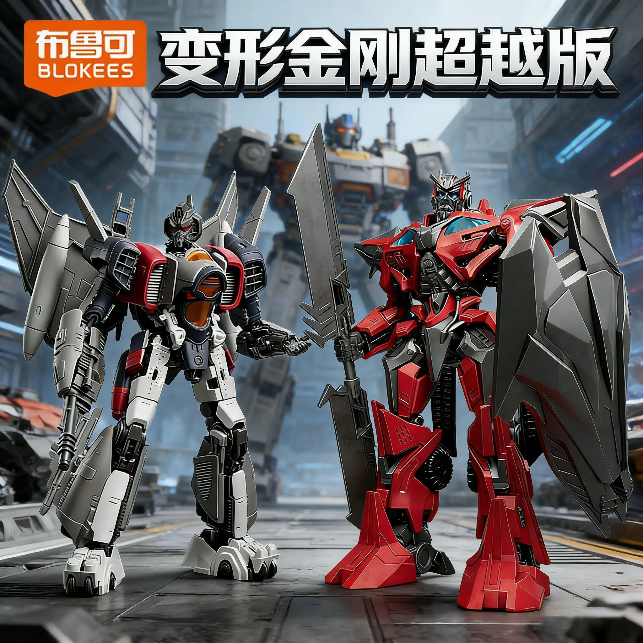 

Blokees Transformers：Rise of the Beasts Blokees Optimus Prime Sentinel Prime Blitzwing Megatron Grimlock Bumblebee Robot Collect