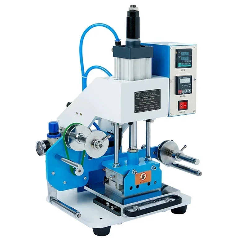 Pneumatic Hot Stamping Machine,Leather Hot Stamping Machine Creasing Transfer LOGO High Precision Automatic Roll Paper Hot